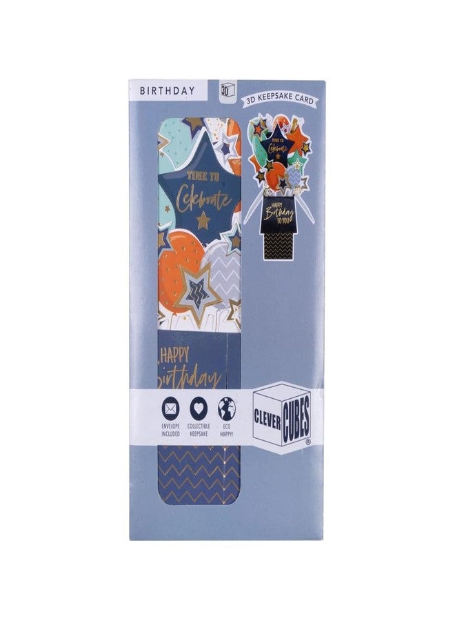 إتسي-بيتسي بطاقة معايدة ثلاثية الأبعاد منبثقة من Itsy Bitsy Second Nature مع ظرف، بالونات ونجوم | مناسبة لأعياد الميلاد، والذكرى السنوية، والاحتفالات، وحفلات الزفاف، والديكور | هدية للأطفال والكبار - Image 2